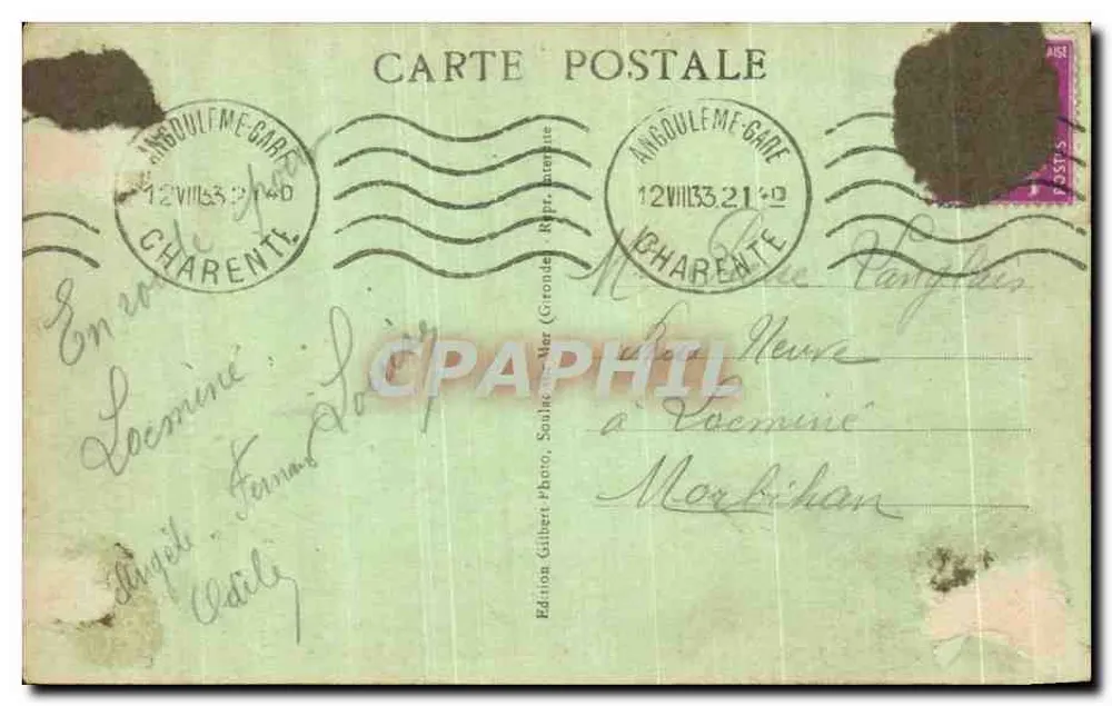 Angoulême — Vue générale — Versant Sud — A.G.A. - 22 - Verso