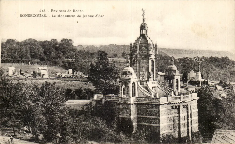 BONSECOURS - Das Denkmal der Jeanne d'Arc — Um Rouen, n°618 - Vorderseite