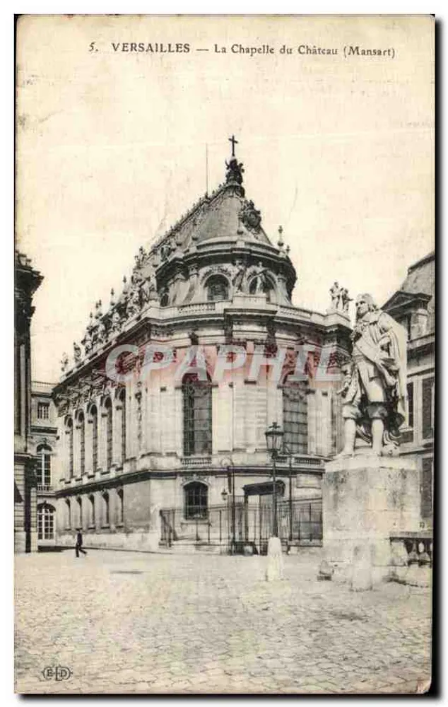 Versailles — A Capela do Castelo (Mansart) - Frente