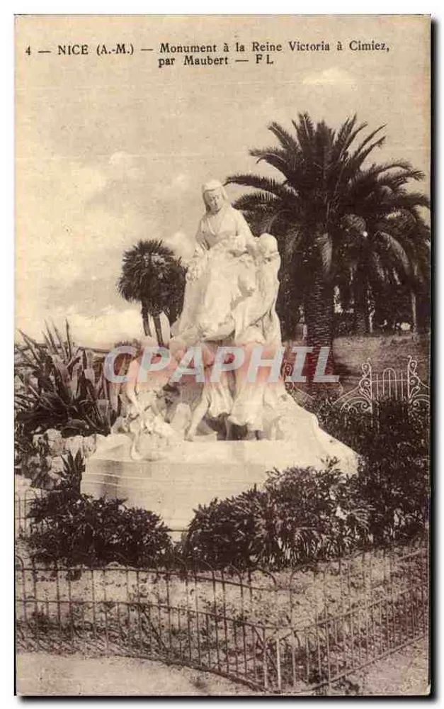 Denkmal für Königin Victoria in Cimiez — Nice (A.M.) — von Maubert — F.L. - Vorderseite