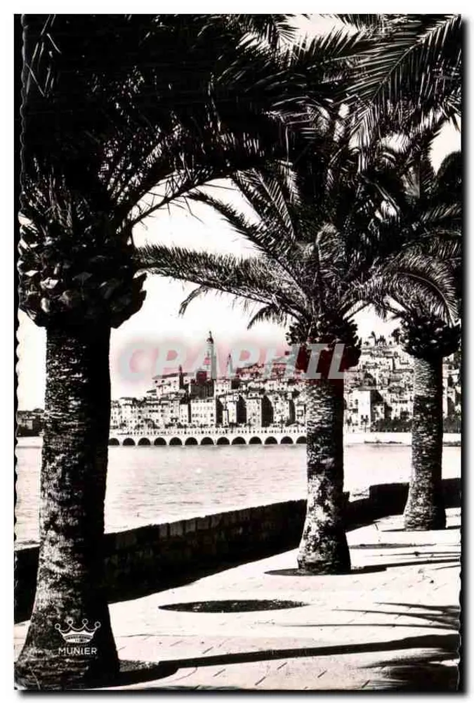 Menton - Altstadt — Ansicht von Garayan — Kunstausgabe Munier, Nr. 138 - Vorderseite