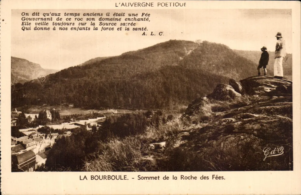 La Bourboule - Cume da Roche des Fées — L'Auvergne Poétique - Frente