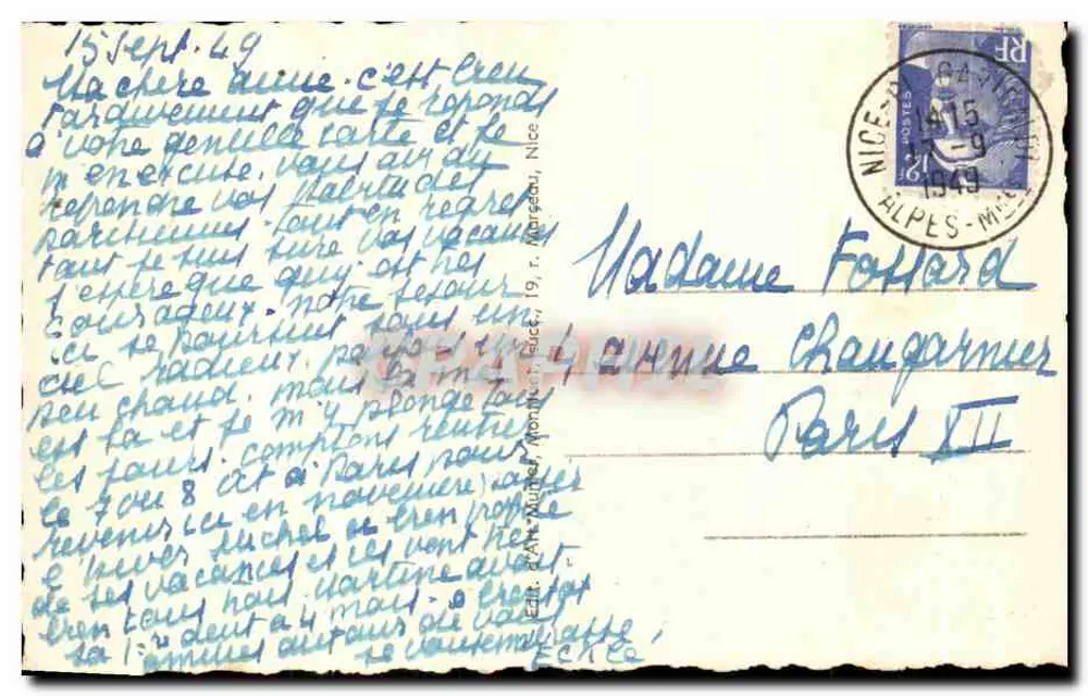 NICE — Die Promenade des Anglais und der Mont Boron — 734 - Rückseite