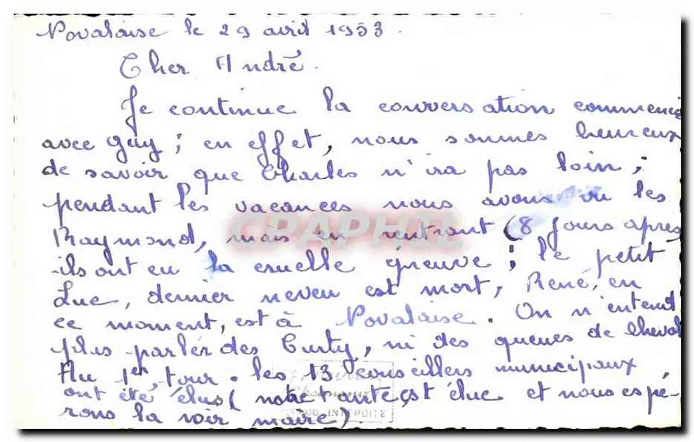 Monte Branco — vista com cabana alpina — editor desconhecido, número de série não visível - Verso