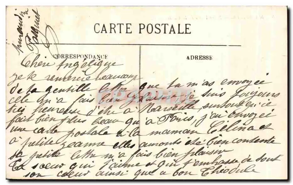 MARSEILLE — Notre-Dame de la Garde — LL. - Verso