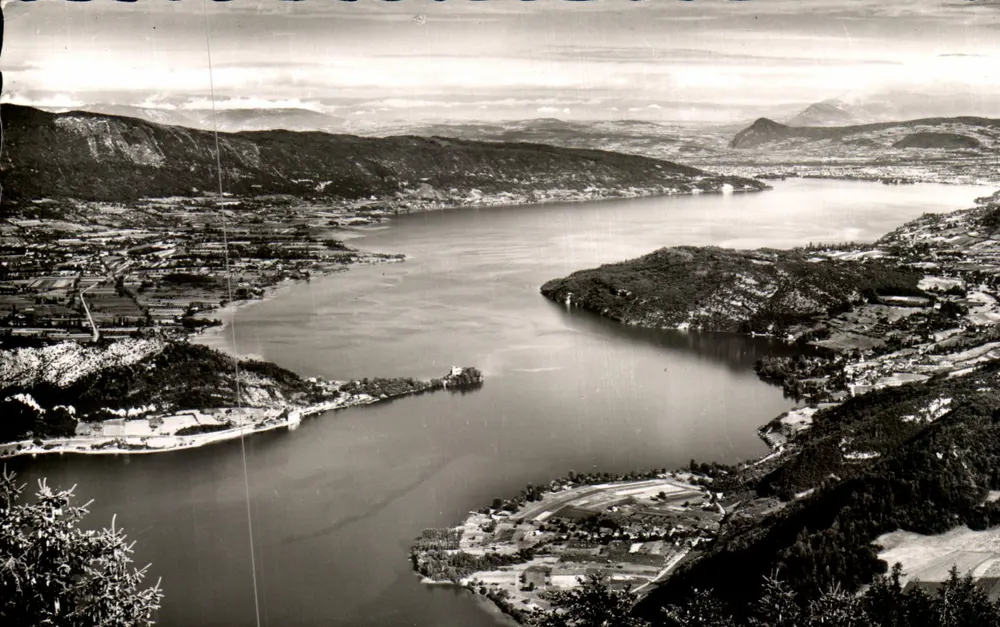 See Annecy — von der Forclaz-Pass aus gesehen — Éditions G. Moughet, Annecy, n° 909 - Vorderseite