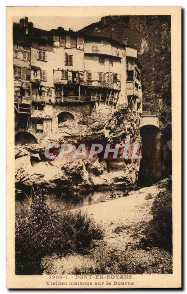Pont-en-Royans — Alte Häuser am Bourne — Serie 5900-1 - Vorderseite