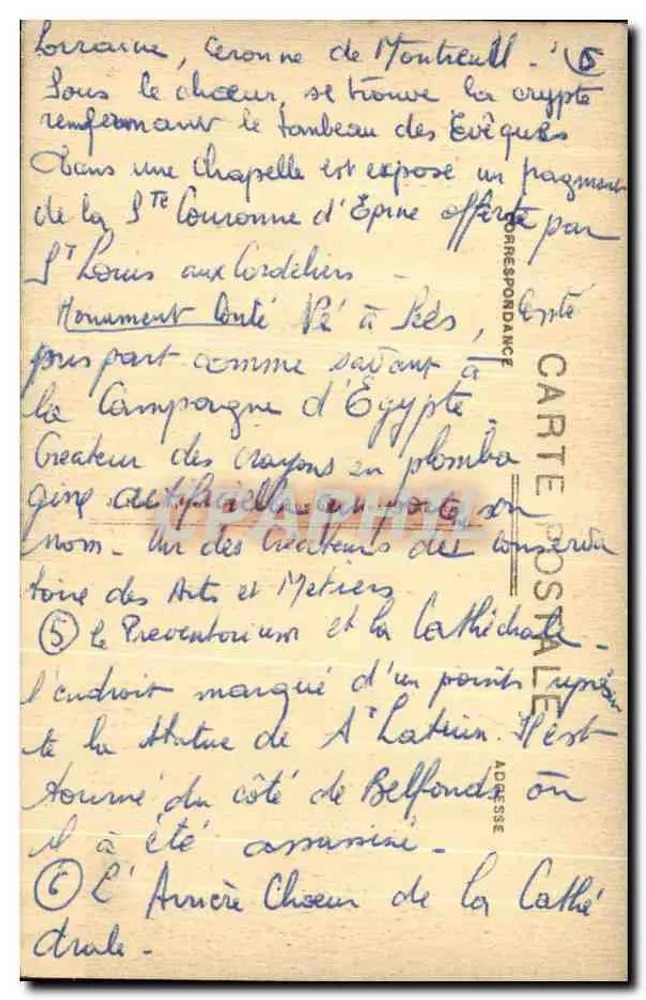 Sées (Orne) — Nahansicht der Kathedralenapsis — Collec. Coullare n°32 - Rückseite