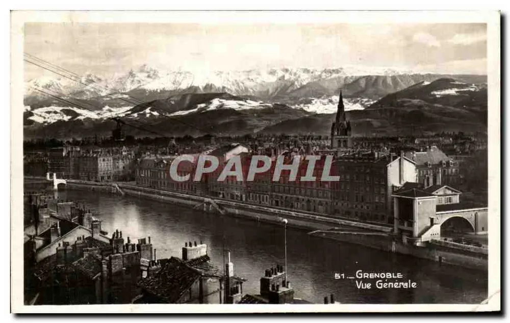 Grenoble — Vista Geral — Édition de l'Albâtre, n°51 - Frente