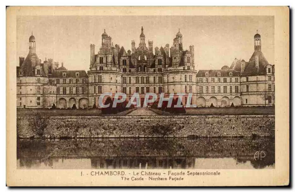 Chambord - Das Schloss - Nordfassade — J. - CHAMBORD. - Das Schloss - Nordfassade - Das Schloss - Nordfassade - Vorderseite