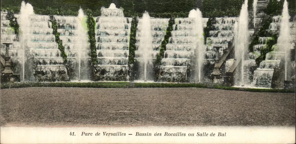 Schlosspark Versailles — Bassin der Rocaille oder Ballsaal — Verlag EDIA, n°41 - Vorderseite