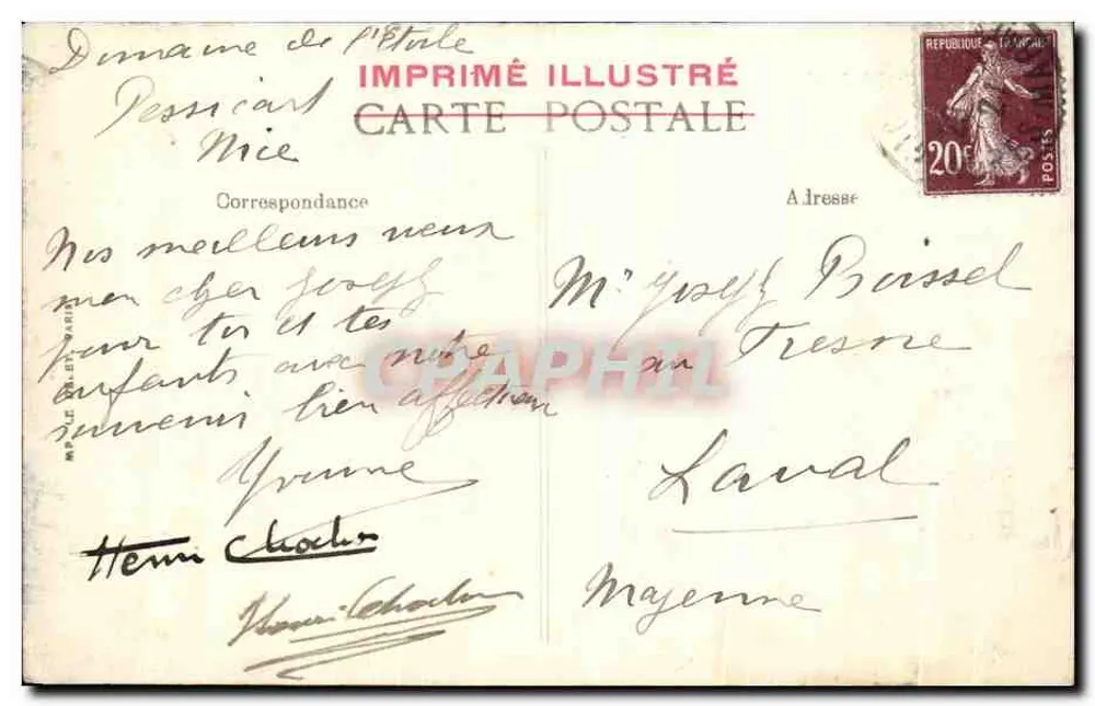 Costa Azul - Nice - Promenade dos Ingleses — B.D. n°796 - Verso