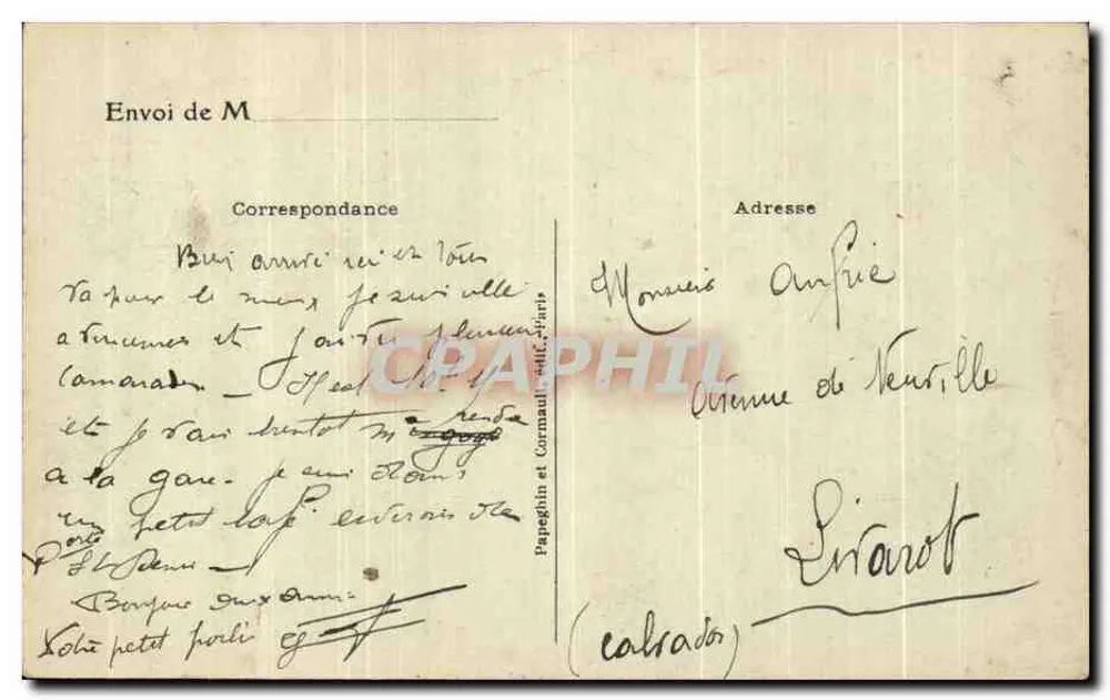 Paris - Place de la Bastille und Säule vom Juli — A.P. — n°127 - Rückseite