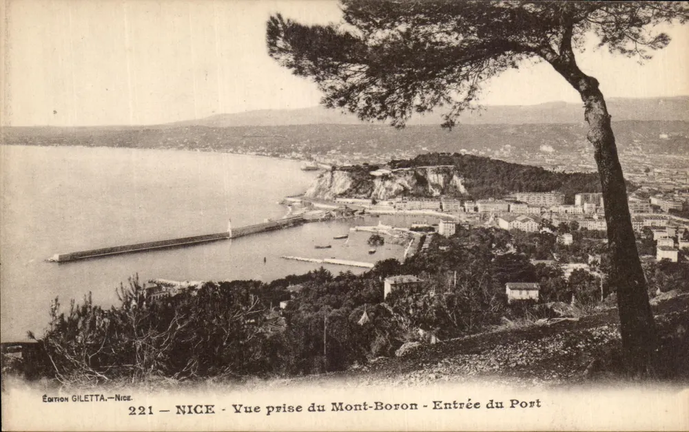NICE - Ansicht vom Mont-Boron - Eingang zum Hafen — Edition GILETTA - Nice, n°221 - Vorderseite