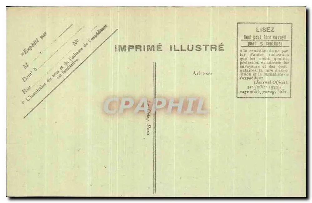 Paris — Museu de Cluny — Editor BPD, n° 4313 - Verso