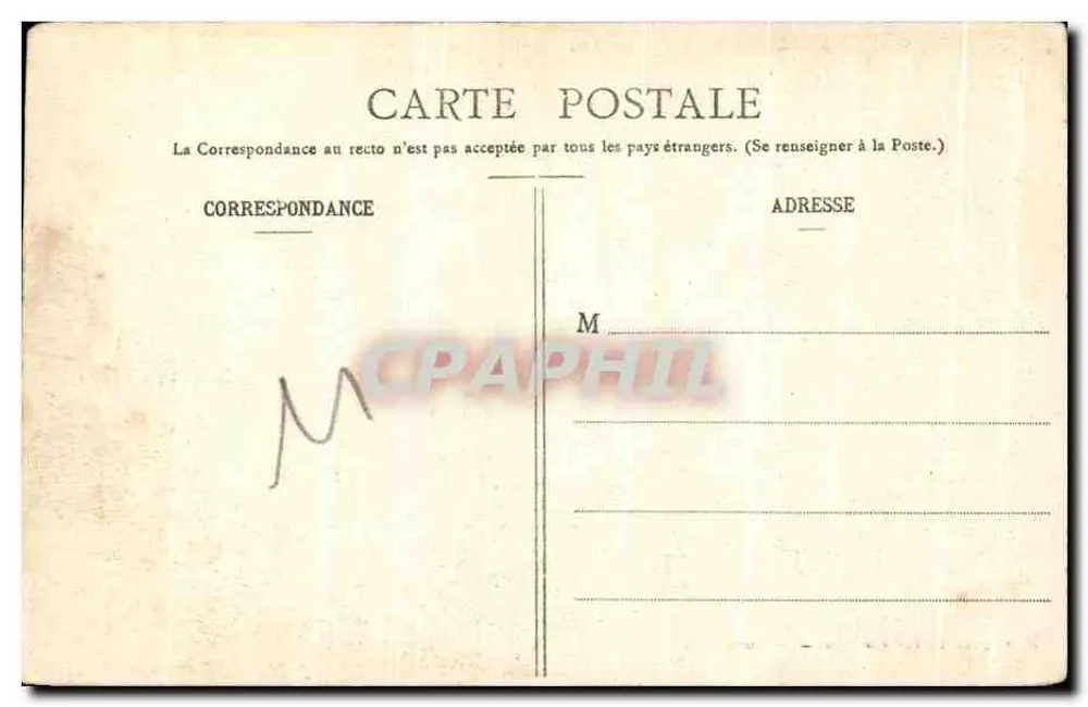 Cité de Carcassonne — Le Pont-Vieux et la Cité (côté Ouest) — Libr. P. Abadie, 36, Rue de la Gare - Cl. F. Cluzon - Rückseite