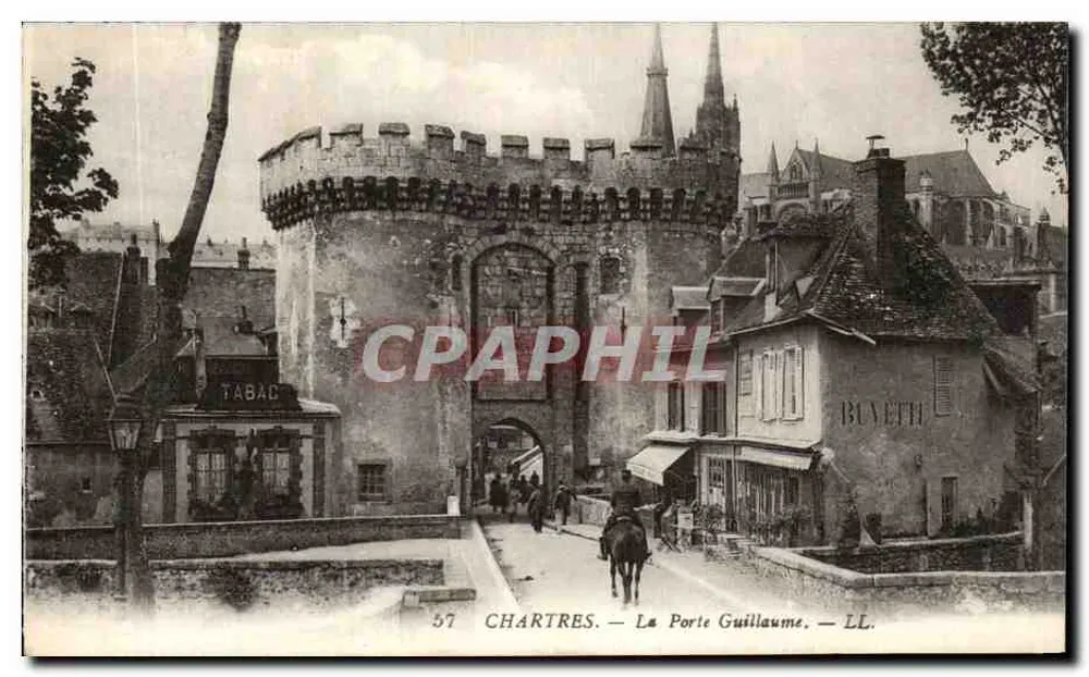 Chartres — A Porta Guillaume — LL. — Lévy Fils e Cie, Paris - Frente
