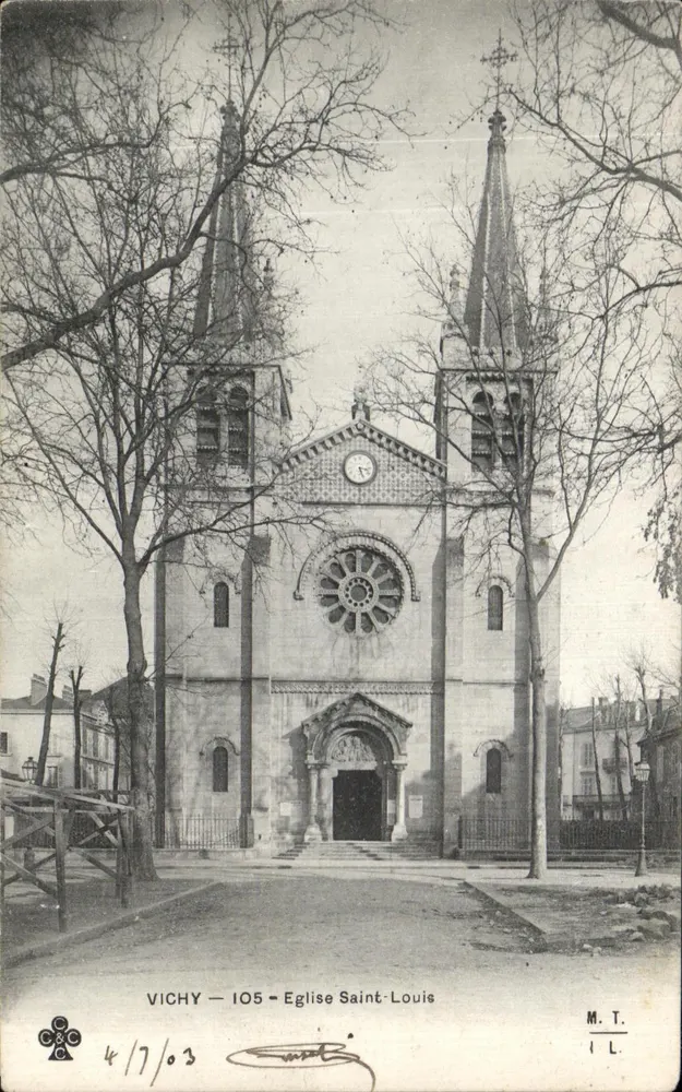 Vichy — Kerk van Sint-Louis — M. T. — n° 105 - Voorkant