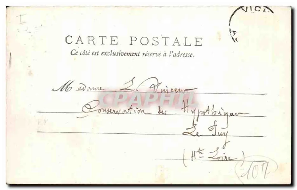 Vichy — Kerk van Sint-Louis — M. T. — n° 105 - Achterkant