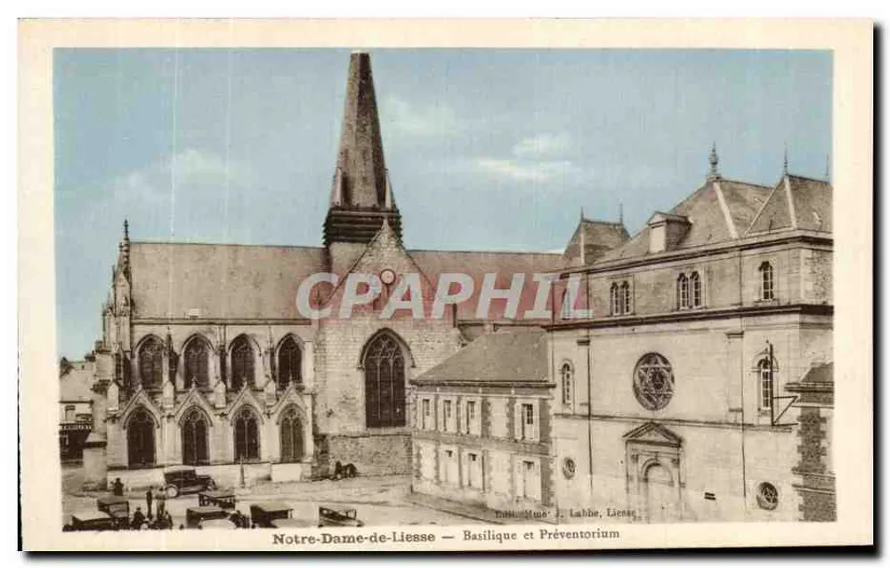Notre-Dame-de-Liesse — Basílica e Prévôté — editor H. Phot. Henri Baudou & Cie, Toulouse - Frente