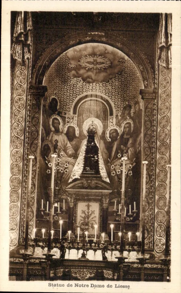 Estátua de Nossa Senhora de Liessé — editor: Fot. Henri Bacha & Cie, Toulouse - Frente