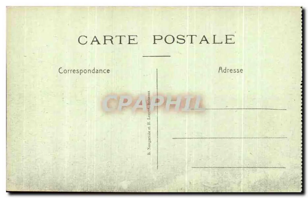 Chaudun — L'Église et le Cimetière — détruits - Rückseite