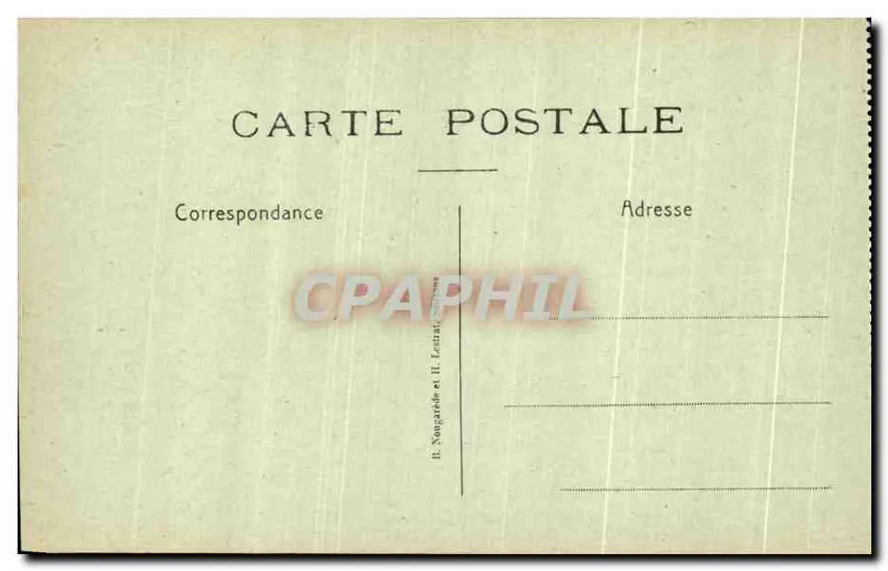 Longpont — Ruinen der Abtei — B. Noupartèle und H. Lecitré, nicht nummerierte Serie - Rückseite