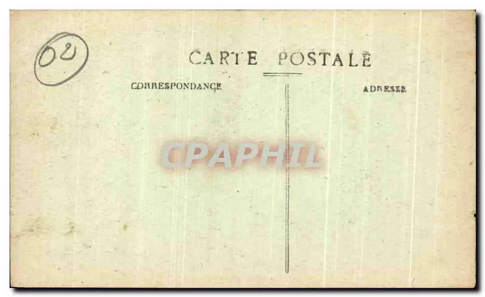 Soissons (Aisne) — Nach dem Bombenangriff — Schneeeffekte in einem Platz — Photot. Marcel Delboy, Bordeaux - Rückseite