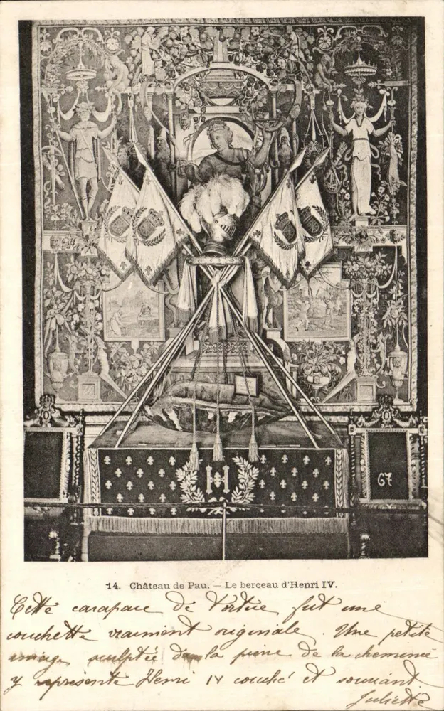 Château de Pau — Das Wiegenhaus von Henri IV — Verleger G. T. n°14 - Vorderseite