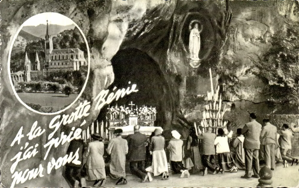 Grotte Bénie — Lourdes — Edição Palais du Rosaire - Frente
