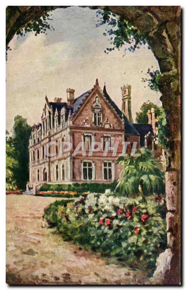 Château de Montlouis — vue encadrée par un portail en pierre — éditeur Sid's Editions Paris - Frente