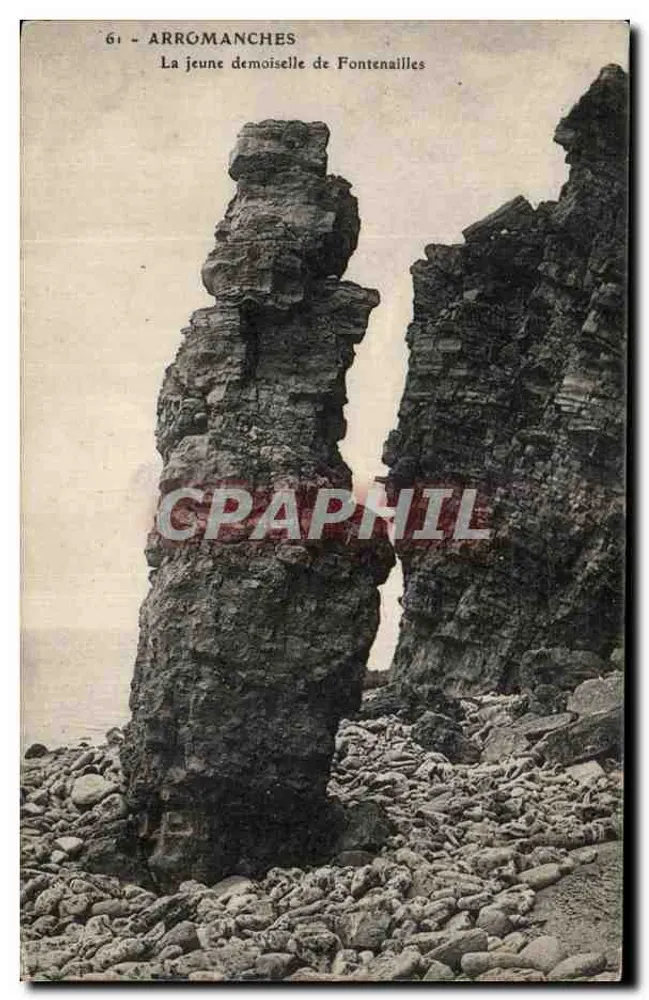 Arromanches - La jeune demoiselle de Fontenailles — Verlag Fontenailles, n° 61 - Vorderseite