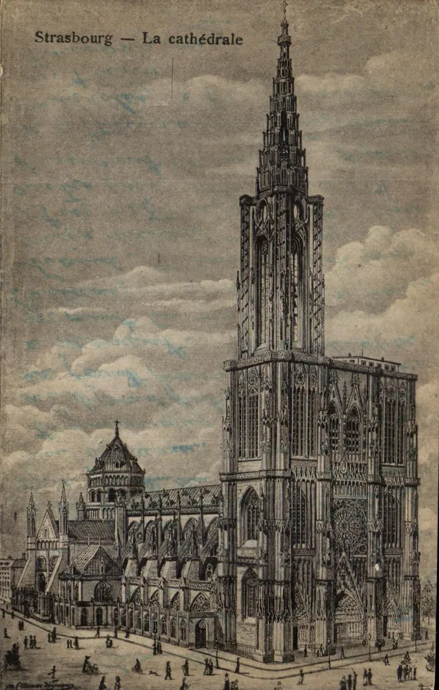 Strasbourg — La cathédrale — éditeur : Felix Laith, Kunstsammlung, Strasbourg - Awers