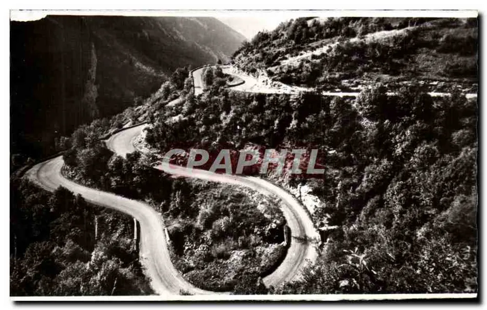 Route von Saint-Claude nach La Faucille — Die Septmoncel-Kurven — Edition E. PROTET - Vorderseite