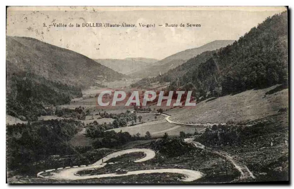 Vale da DOLLER (Alta Alsácia, Vosges) — Estrada de Sewen - Frente