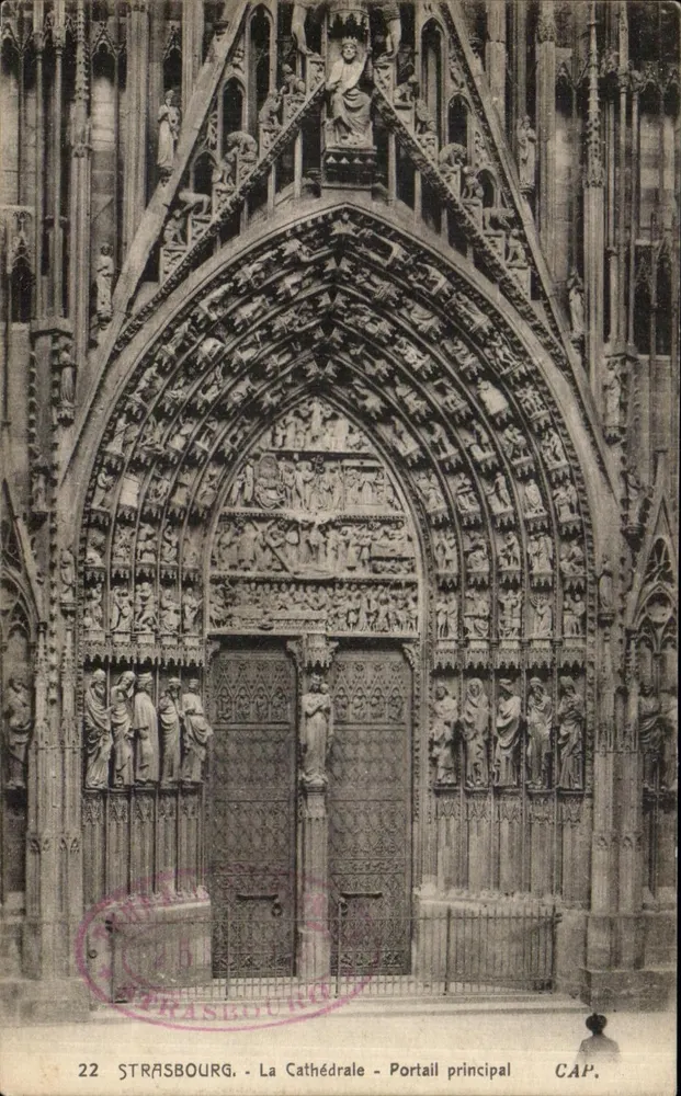Straßburg - Die Kathedrale - Haupteingang — CAP. n°22 - Vorderseite