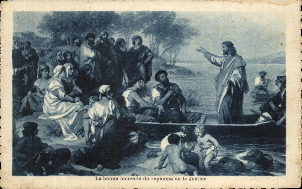 Die gute Nachricht vom Reich der Gerechtigkeit — Verleger F.-L.-A. Freytag, Lyon - Vorderseite