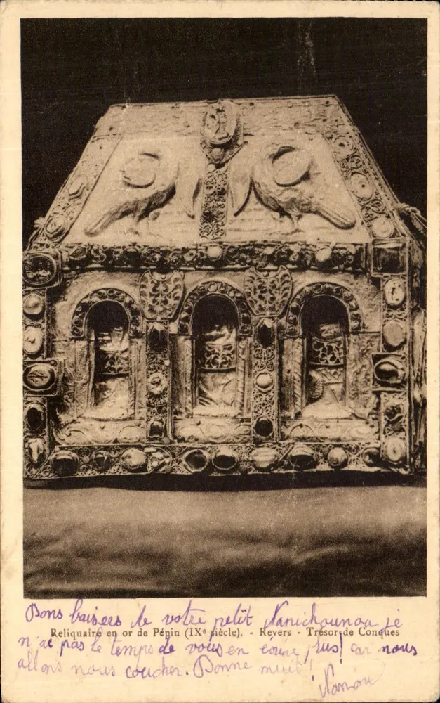 Reliquaire en or de Pépin (IXe siècle) — Trésor de Conques — éditeur non visible - Vorderseite