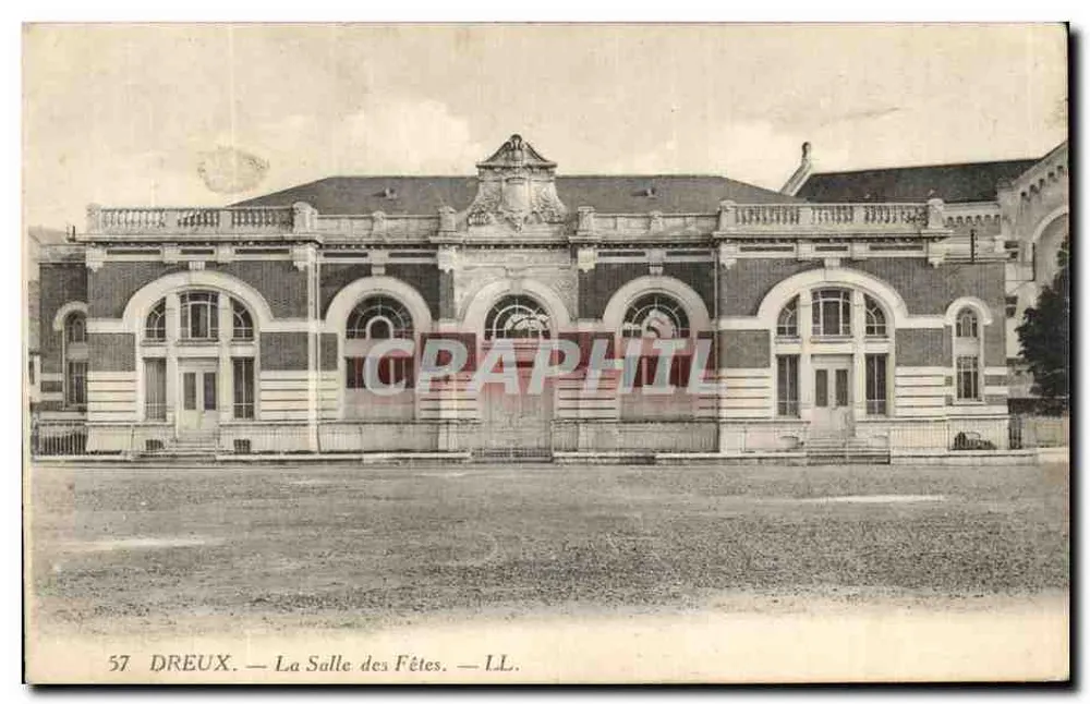 Dreux — La Salle des Fêtes — éditeur I.L.L. - Anverso