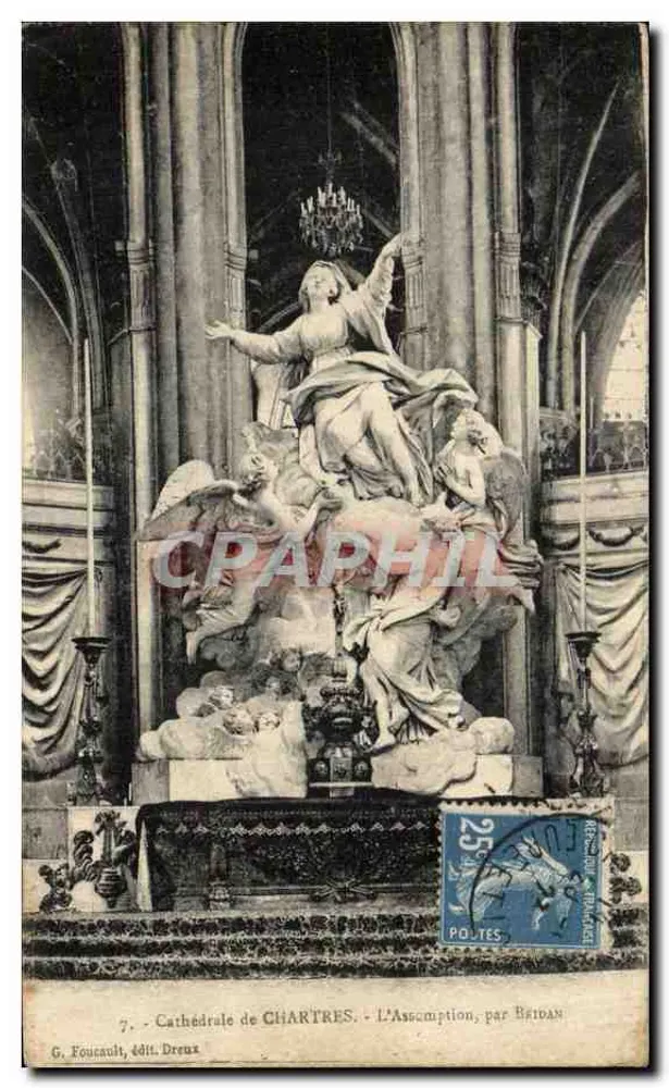 Catedral de CHARTRES — A Assunção, por BRIDAN — G. Foucault, editor Dreux - Frente