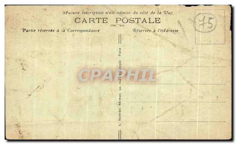 Cardinal Dubois — Arcebispo de Paris — J. H. Depocat - Verso