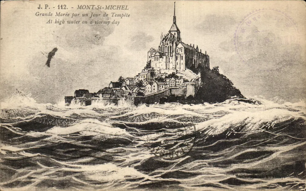 Mont-Saint-Michel — Hochwasser an einem stürmischen Tag — J.P. n°112 - Vorderseite