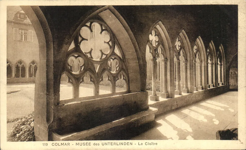 Colmar - Museu dos Unterlinden - O Claustro — Sociedade Schoenbuch, Colmar, n°119 - Frente