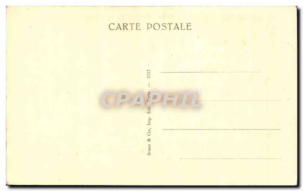 Fabiola — J.-J. Henner — Braun & Cie, Imp. Édit. Paris — 2347 - Verso