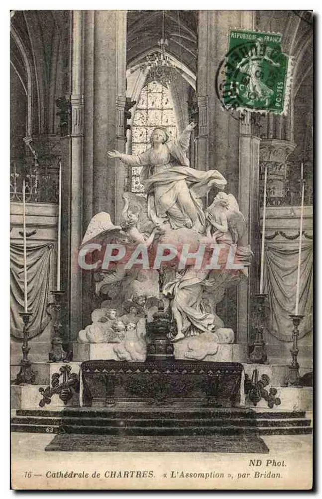 Catedral de Chartres — « A Assunção », por Bridan — ND Phol. - Frente