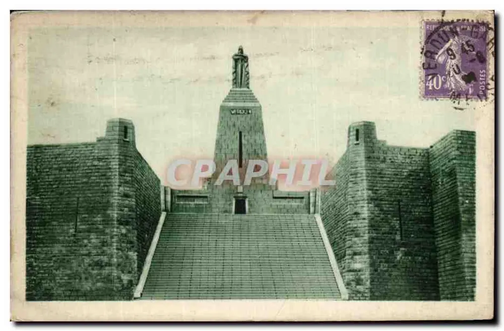 Verdun — Denkmal für die Soldaten von Verdun (Skizze vor Fertigstellung) — Verlag Verdun - Vorderseite