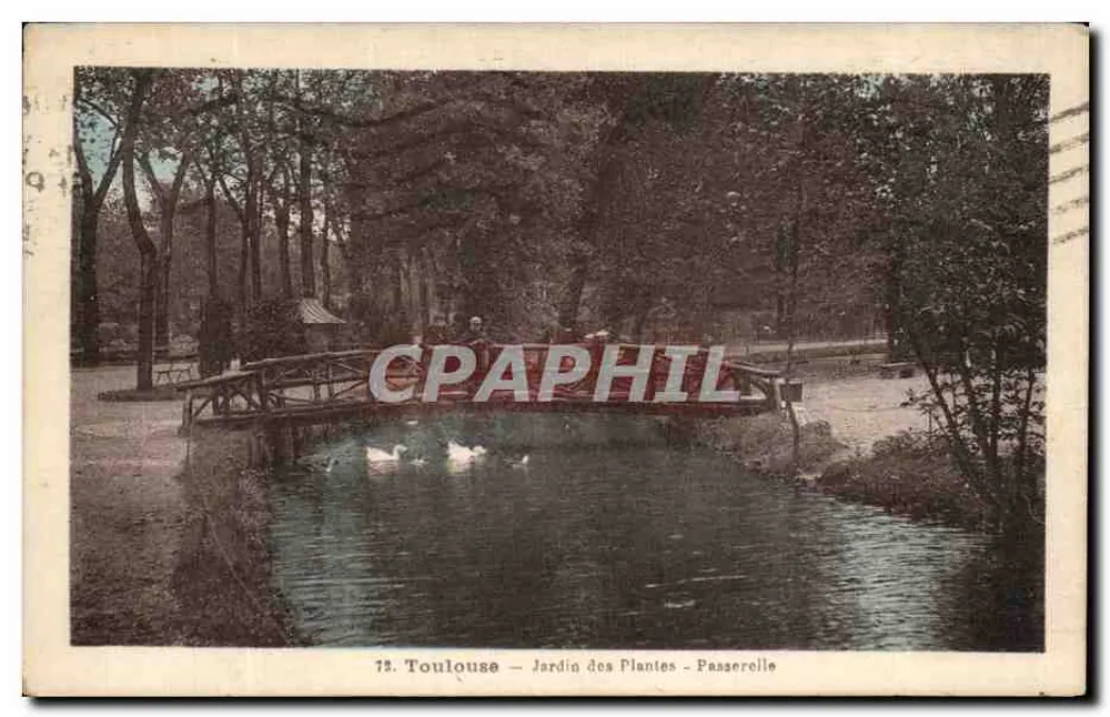 Toulouse — Jardin des Plantes — Fußbrücke - Vorderseite
