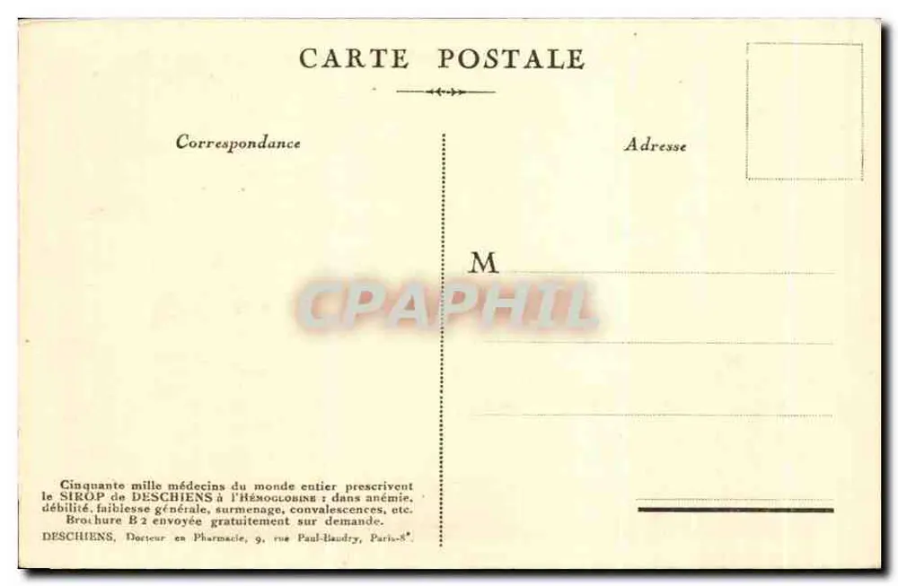 PARIS — Palácio de Justiça — Ofertado por Hémoglobine Descbiens - Verso