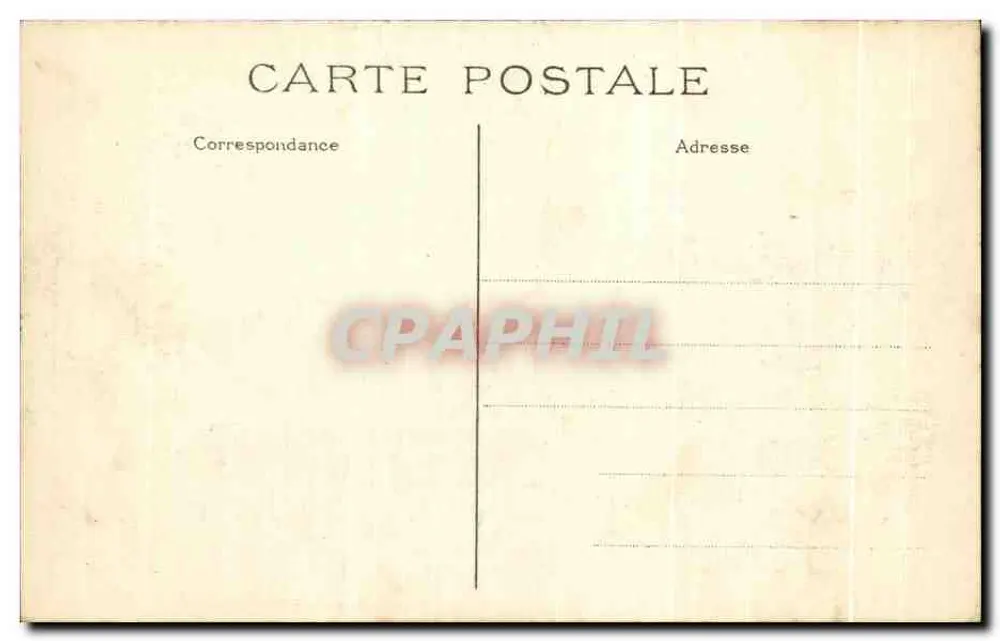 Saint-Germain en Laye — Ansicht der Dauphine-Türe im 18. Jahrhundert — unbekannter Verlag - Rückseite