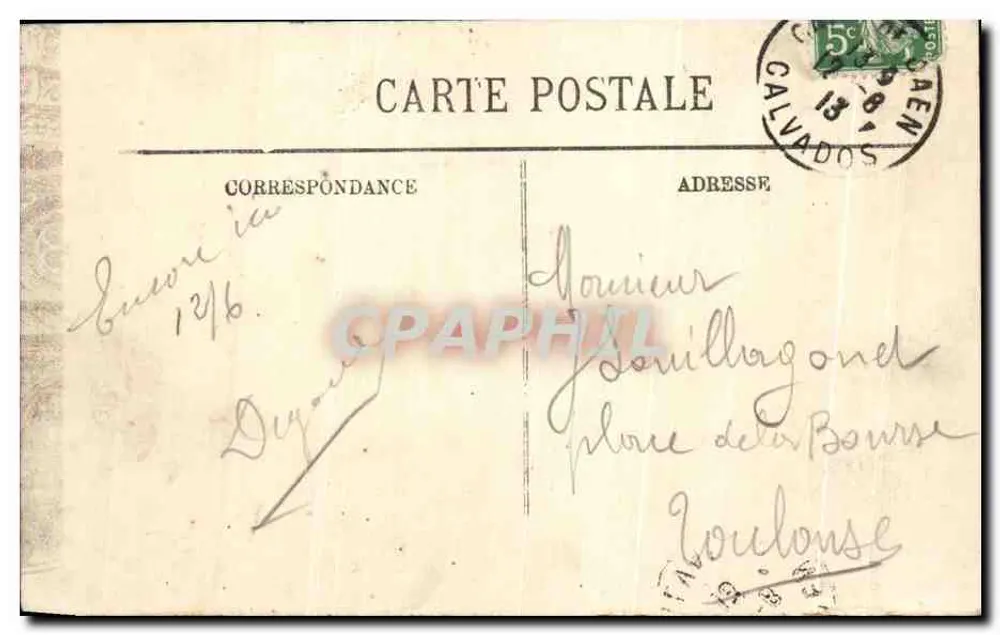 Caen — Kirche Saint-Pierre und die Gärten — LL. N° 87 - Rückseite